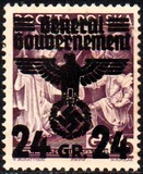 [Polish Postage Stamps Overprinted, Scrivi D5]