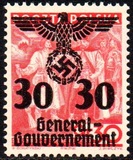 [Polish Postage Stamps Overprinted, Scrivi D6]