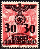 [Polish Postage Stamps Overprinted, Scrivi D6]