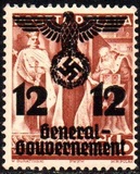 [Polish Stamps Surcharged and Overprinted "General Gouvernement", प्रकार F]