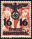 [Polish Stamps Surcharged and Overprinted "General Gouvernement", प्रकार F1]