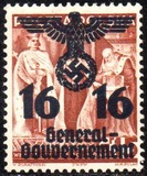[Polish Stamps Surcharged and Overprinted "General Gouvernement", प्रकार F1]
