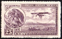 [Airmail - Coat of Arms & Plane, Rouletted Perforation, type ER13]