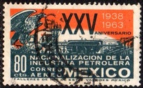 [25º Aniversario de la nacionalización de la industria petrolera. Aéreo., tipo ALX]