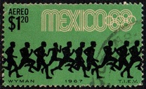 [Airmail - Olympic Games - Mexico City '68, Mexico, Tüüp AQI]