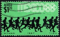 [Airmail - Olympic Games - Mexico City '68, Mexico, Tüüp AQI]