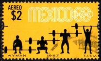 [Airmail - Olympic Games - Mexico City '68, Mexico, Tüüp AQJ]