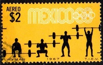 [Airmail - Olympic Games - Mexico City '68, Mexico, Tüüp AQJ]