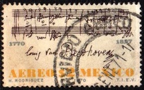 [II Centenario del nacimiento de Ludwig van Beethoven, 1770 - 1827. Aéreo., tipo ATR]