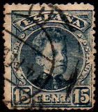 [King Alfonso XIII - Blue Control Numbers on Backside, type AT3]