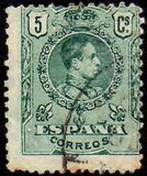 [King Alfonso XIII - Blue Control Numbers on Backside, タイプ BG1]
