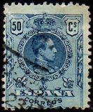 [King Alfonso XIII - Blue Control Numbers on Backside, タイプ BG8]