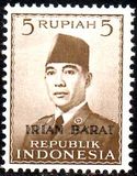 [Indonesia Postage Stamps of 1951, 1956 & 1960 Overprinted "IRIAN BARAT", type A13]