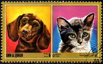 [Airmail - Dogs and Cats, type YW]