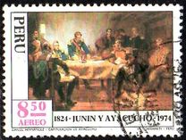 [Airmail - The 150th Anniversary of Spanish Forces' Capitulation at Ayacucho, Scrivi YI1]