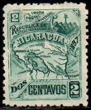 [Map of Nicaragua - Without Watermark, type M19]