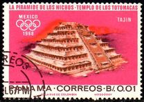 [Olympic Games - Mexico City 1968, Mexico - Ancient Mexican Places of Worship, タイプ UC]