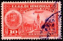 [Airmail - La Guaira, National Pantheon and Oil Wells, тип HY6]