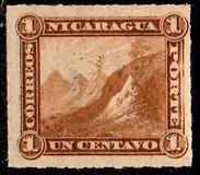 [Liberty Cap on Mountain Peak - Rouletted Perforation, type B1]