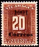 [Postal Due Stamps Surcharged "1901 - Correos", type V4]
