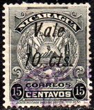 [Coat of Arms Stamps of 1909-1910 Overprinted & Surcharged - Long Distance Between "Vale" and "2 cts.", Tip AJ55]