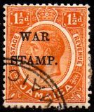 [Issues of 1906 & 1912 - 1916 Overprinted "WAR STAMP." - Two Lines, type AA1]