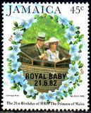 [The 21st Anniversary of the Birth of HRH The Princess of Wales - Overprinted "ROYAL BABY - 21.6.1982", Tipe TF]