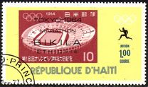 [Airmail - Winners of Olympic Marathon showing Commemorative Inscription and Stamp of "Host" Country, tip LI]