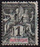 [Inscription "MARTINIQUE" in Red or Blue Colour, タイプ F]