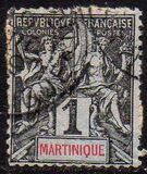 [Inscription "MARTINIQUE" in Red or Blue Colour, タイプ F]