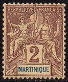 [Inscription "MARTINIQUE" in Red or Blue Colour, タイプ F2]