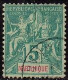 [Inscription "MARTINIQUE" in Red or Blue Colour, प्रकार F4]