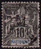 [Inscription "MARTINIQUE" in Red or Blue Colour, प्रकार F5]