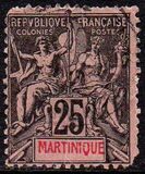 [Inscription "MARTINIQUE" in Red or Blue Colour, प्रकार F8]