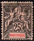 [Inscription "MARTINIQUE" in Red or Blue Colour, प्रकार F8]