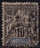 [Inscription: "NLLE CALÈDONIE et DEPENDANCES" - Colored Paper, type I4]