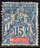 [Inscription: "NLLE CALÈDONIE et DEPENDANCES" - Colored Paper, type I5]