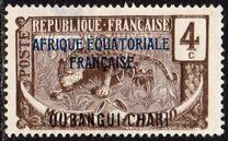 [Middle Congo Postage Stamps Overprinted "AFRIQUE EQUATORIALE - FRANCAISE", typ F2]