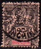 [Inscription: "INDO-CHINE" - Colored Paper, type C7]