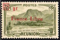 [Tourism Stamps of 1933-1943 Overprinted "France Libre" - Mountain Landscape, type BH16]