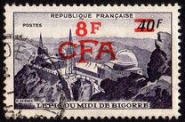 [Stamp of France 1951 Overprinted CFA and Surcharged, type CK1]