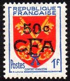 [Stamps of France Surcharged, tyyppi CR]