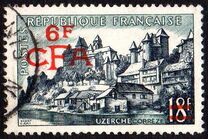 [Stamps of France Surcharged, type CR4]