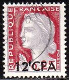 [Stamps of France Surcharged, type DA4]