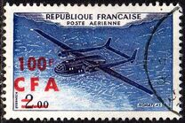 [Airmail - Stamps of France Surcharged, typ DC]