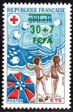 [Red Cross - Stamps of France Surcharged, type FR]