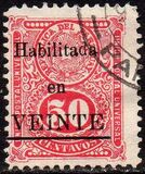 [Issue of 1910 Overprinted "Habilitada en VEINTE" and Surcharged 20c, type CR]