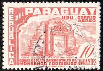 [Airmail - The 25th Anniversary of Sacerdotal of Agustin Rodriguez, 1900-1968 - Jesuit Ruins, type XNO]