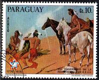 [Airmail - The 200th Anniversary of the Independence of the United States of America - Wild West Paintings, Tipi BOM]