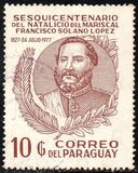 [The 150th Anniversary of the Birth of Marshal Francisco Solano Lopez, 1827-1870, type BRP]